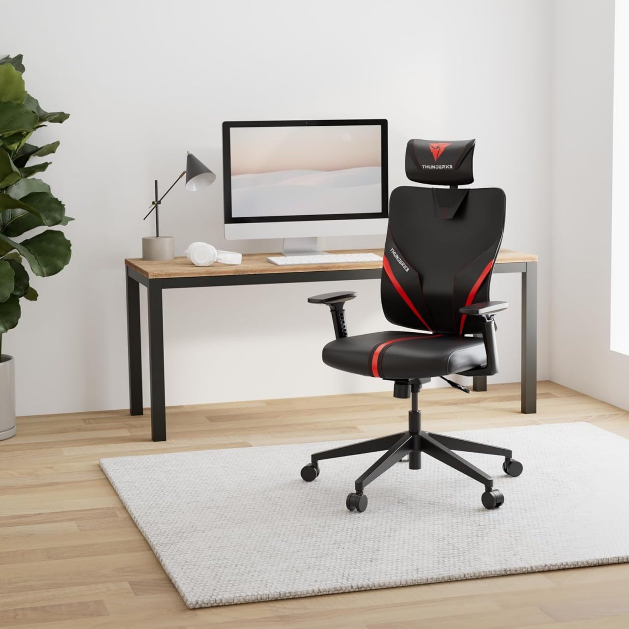 Cadeira Ergonômica Yama1 Vermelha ThunderX3 🛒