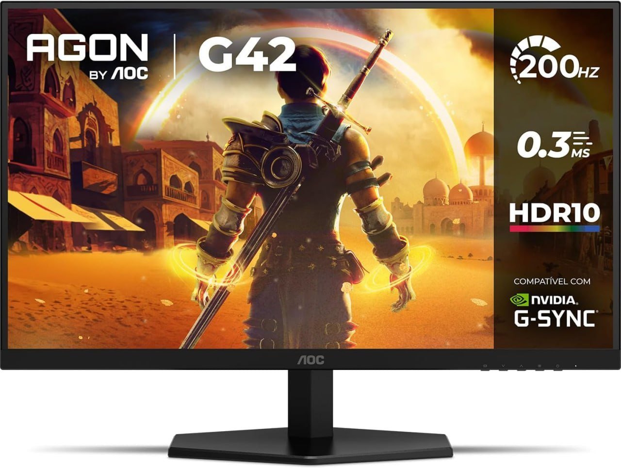 Monitor Gamer AOC AGON G42 27" 200Hz 0,3ms IPS HDR10 NVIDIA G-Sync 🛒