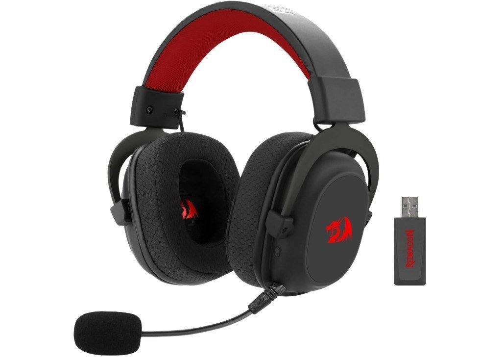 Headset Gamer Redragon Zeus Pro Preto Sem Fio 7.1 🛒