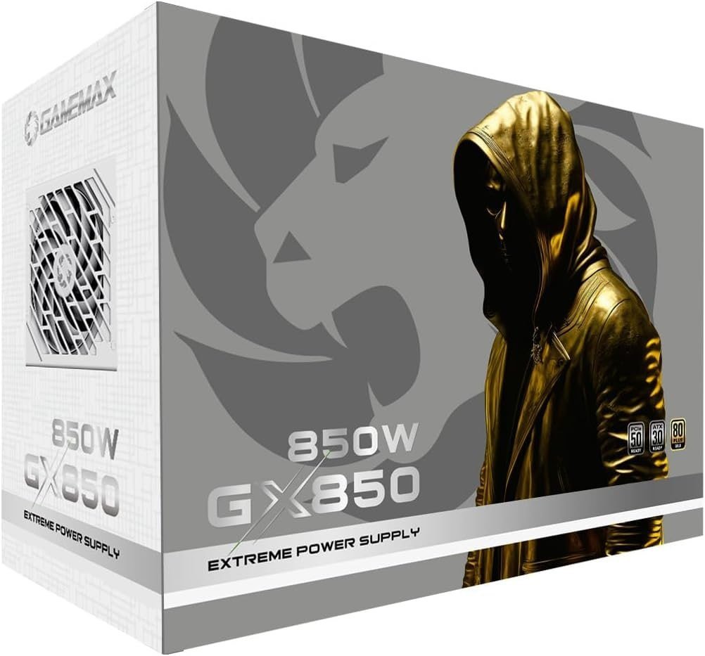 Fonte Modular Gamemax Gx850 Pro 850w Gold Atx 3.0 Pcie 5.0 Branca 🛒