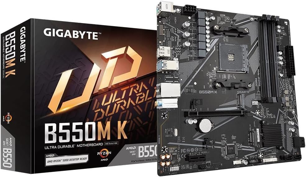 Placa Mãe Gigabyte B550M, AM4 🛒