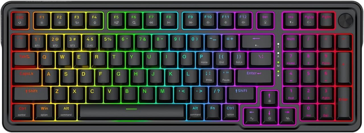 Teclado Mecânico Gamer Redragon Eisa Pro Preto RGB Switch Marrom ABNT2 🛒