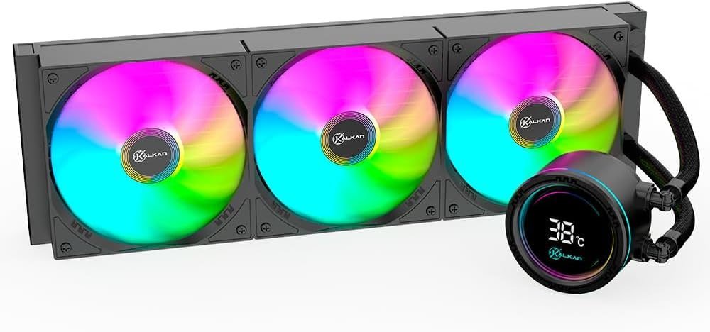 Water Cooler Gamer Kalkan Alpha 360 ARGB com display Preto 🛒