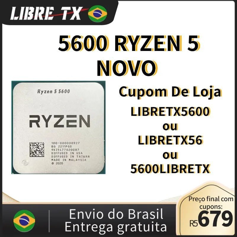 Processador AMD Ryzen 5 5600 🛒