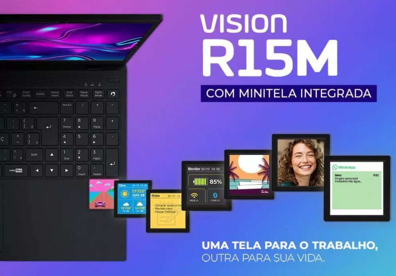 Notebook Vision R15M AMD Ryzen 5-5625U 🛒