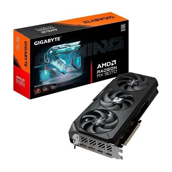 PLACA DE VÍDEO GIGABYTE RX 9070 GAMING OC AMD RADEON, 16GB, GDDR6 🛒