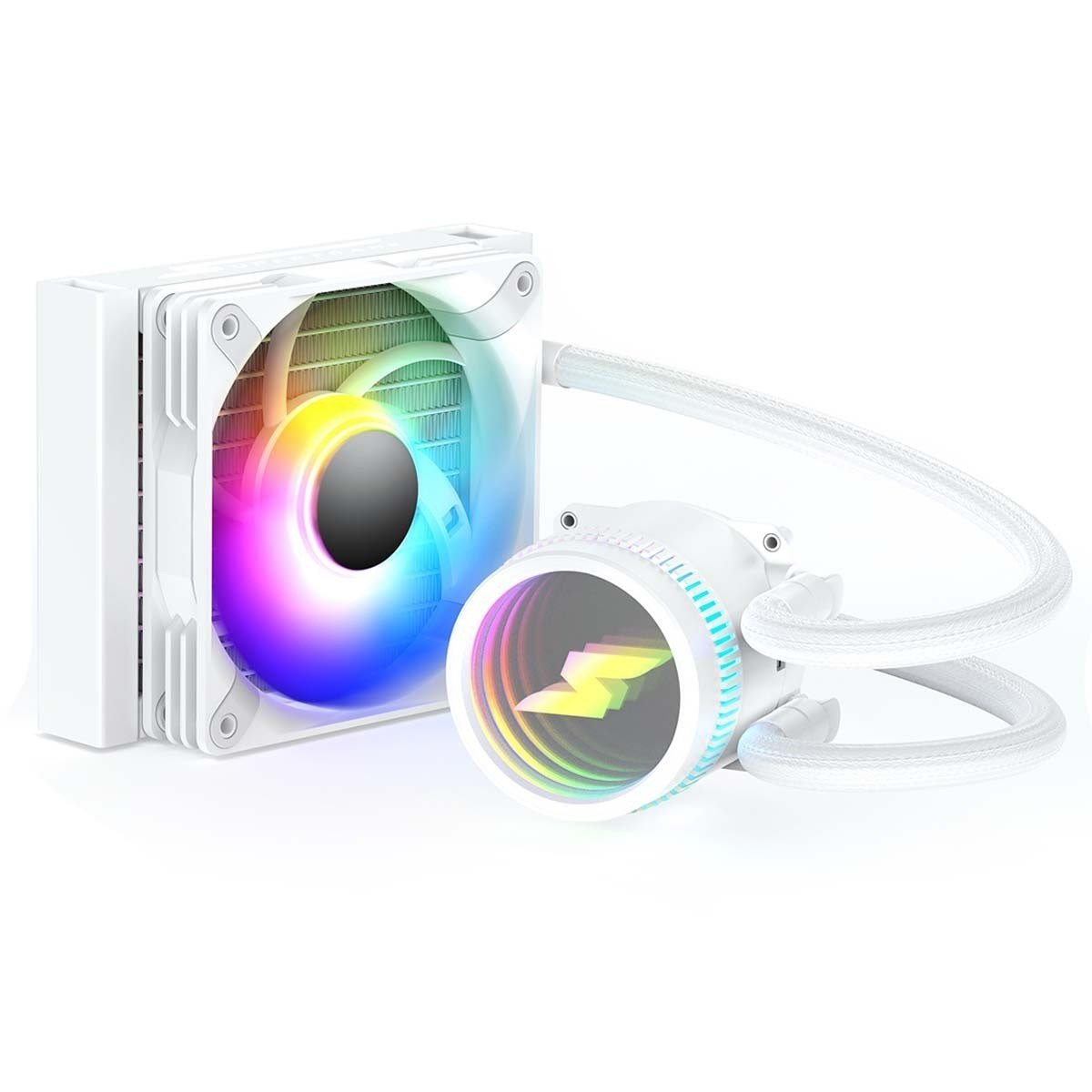 Water Cooler SuperFrame ISENGARD, ARGB, 120mm, Intel-AMD, Controladora, White, SF-W120W 🛒