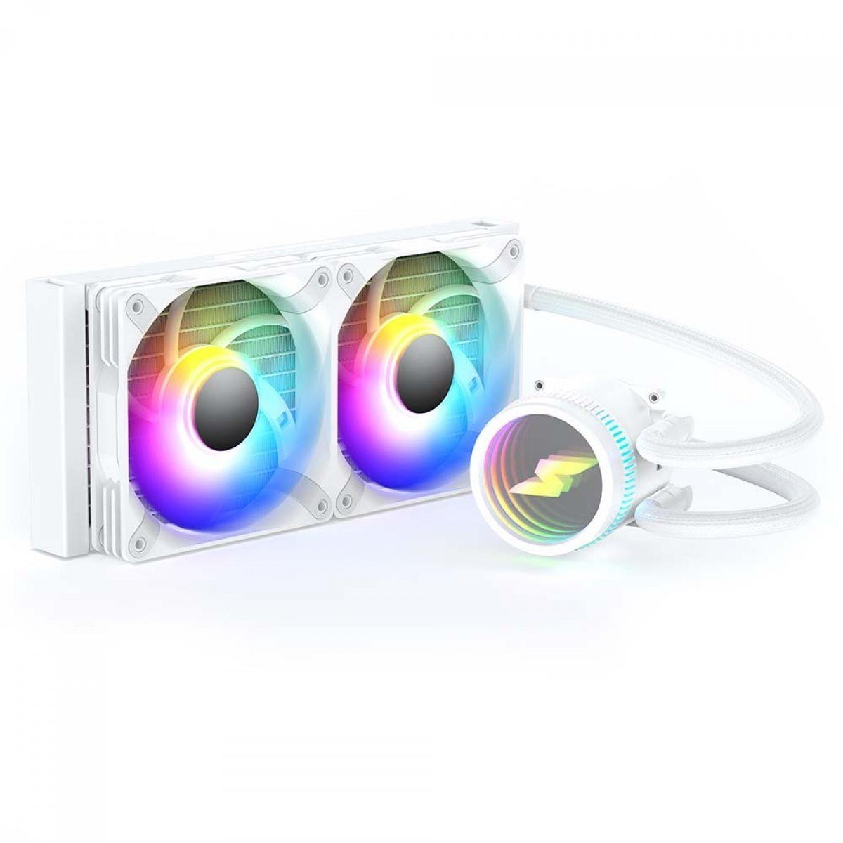 Water Cooler SuperFrame ISENGARD, ARGB, 240mm, Intel-AMD, Controladora, White, SF-W240W 🛒