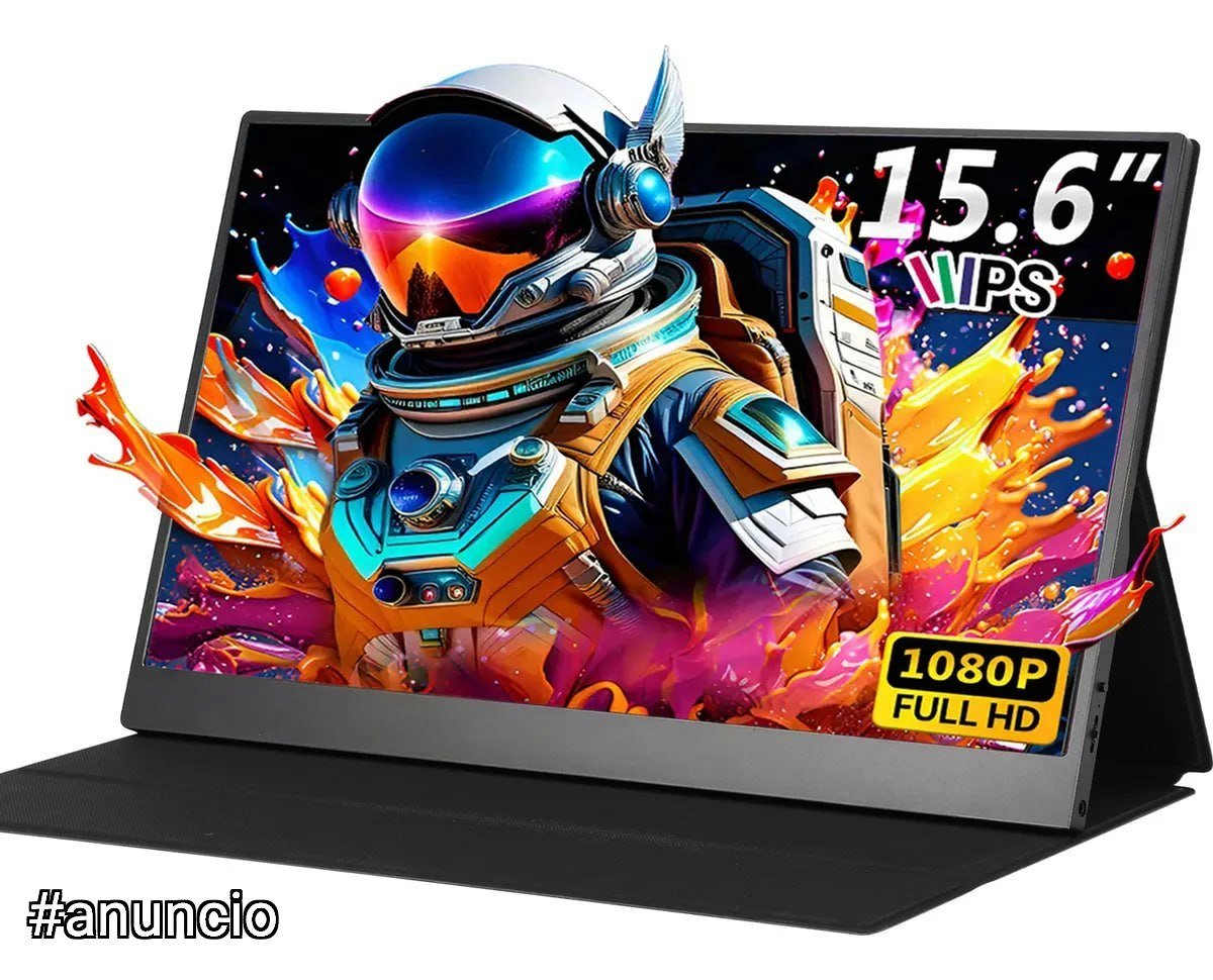 Monitor Gamer Portátil 15.6 1080p FHD IPS com HDMI USB 🛒