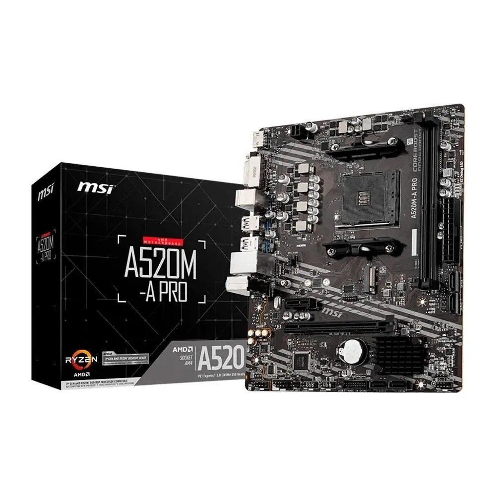 Placa-Mãe MSI A520M-A PRO 🛒