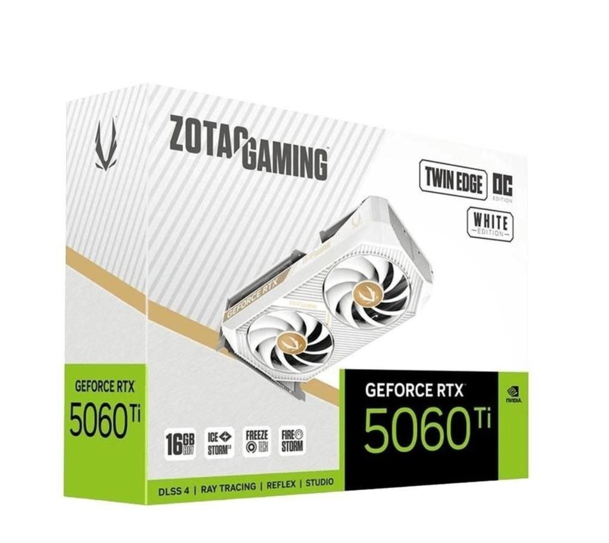 Placa de Vídeo Zotac RTX 5060 Ti 16gb Twin Edge Oc White 🛒