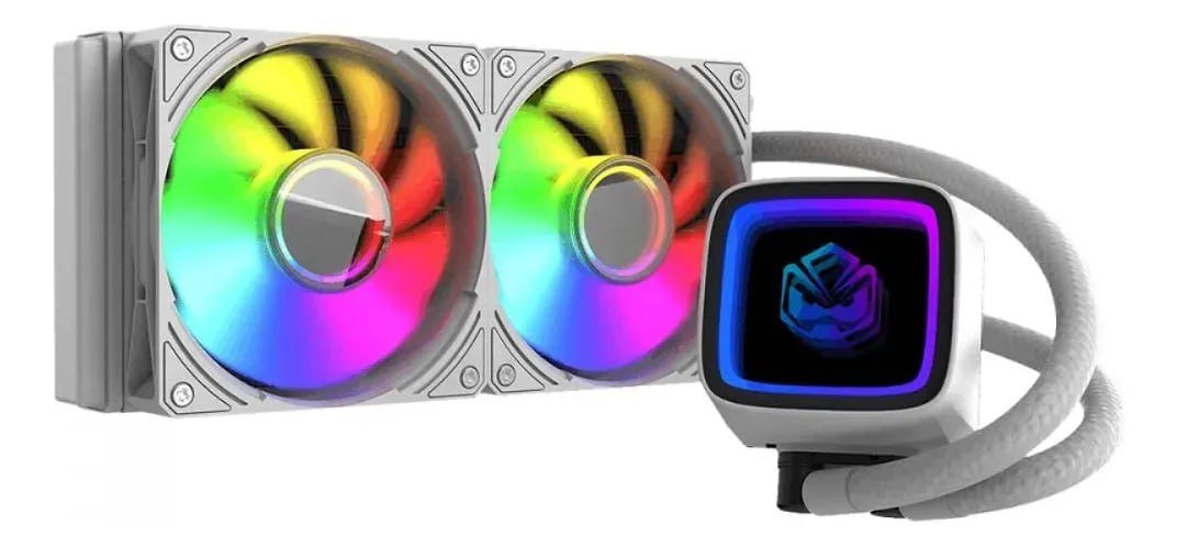 Water Cooler Pcyes Tundra White Ghost, Argb, 240mm, Branco 🛒