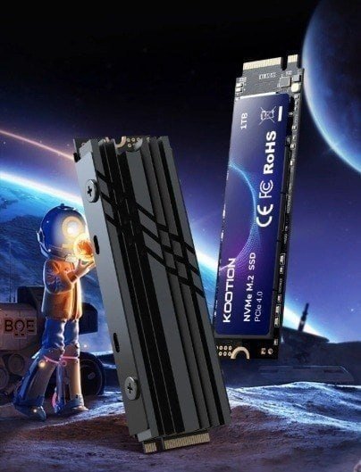 SSD NVMe KOOTION X16 Plus Gen4 x4 (Leitura: 7400MB/s / Gravação: 6800MB/s / PS5 & PC / No Brasil 🇧🇷) 🛒