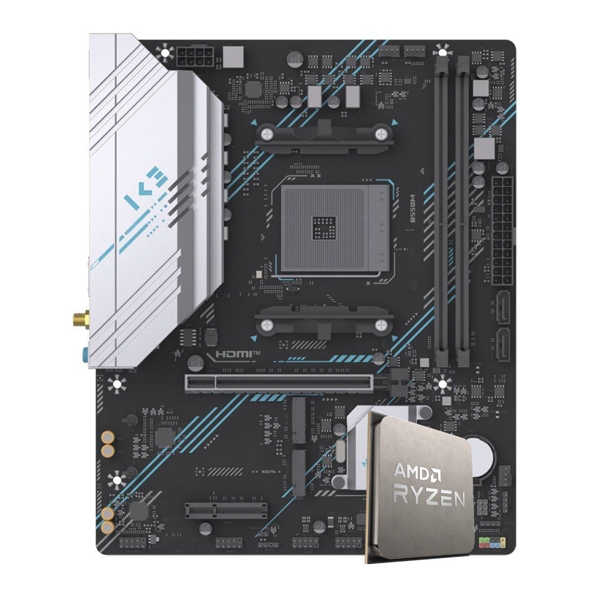 KIT UPGRADE: Processador AMD Ryzen 5 5500 + Placa Mãe B550 MSI 🛒