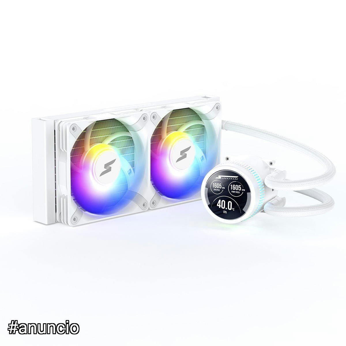 Water Cooler SuperFrame ISENGARD SMART, ARGB, 240mm, Intel-AMD, Controladora 🛒