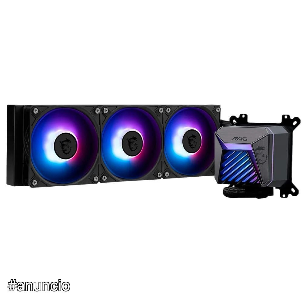 Water Cooler MSI MAG Coreliquid A15, ARGB, 360mm, Intel e AMD, Preto 🛒