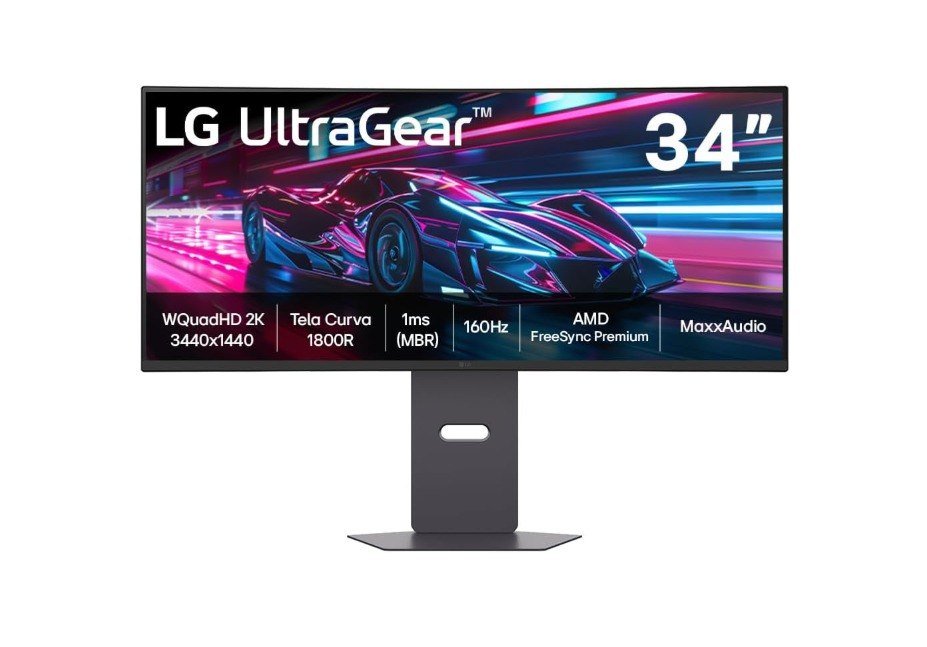 Monitor Gamer Curvo LG UltraGear 34" QHD 160Hz 🛒