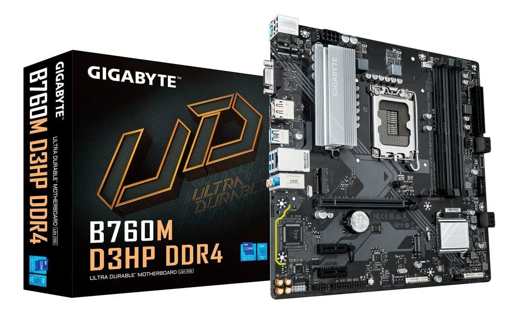 Placa-mãe Gigabyte B760m D3hp Ddr4 Socket 1700 Preta 🛒