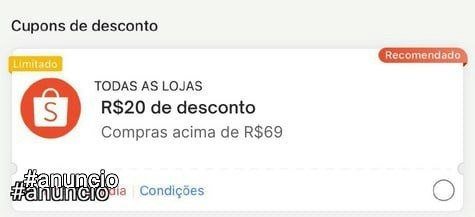 🚨 CUPOM EXCLUSIVO DO NOSSO CANAL HOJE À MEIA-NOITE!