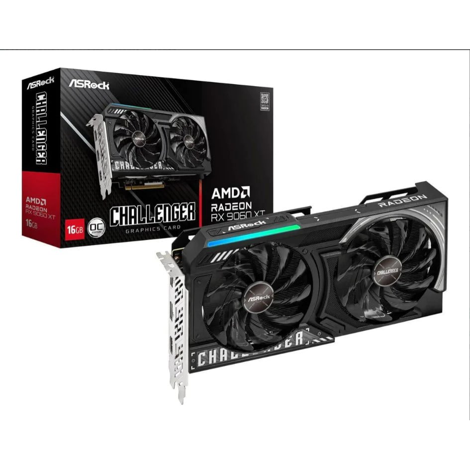 Placa de Vídeo ASRock Radeon RX 9060 XT Challenger OC 16GB GDDR6 🛒