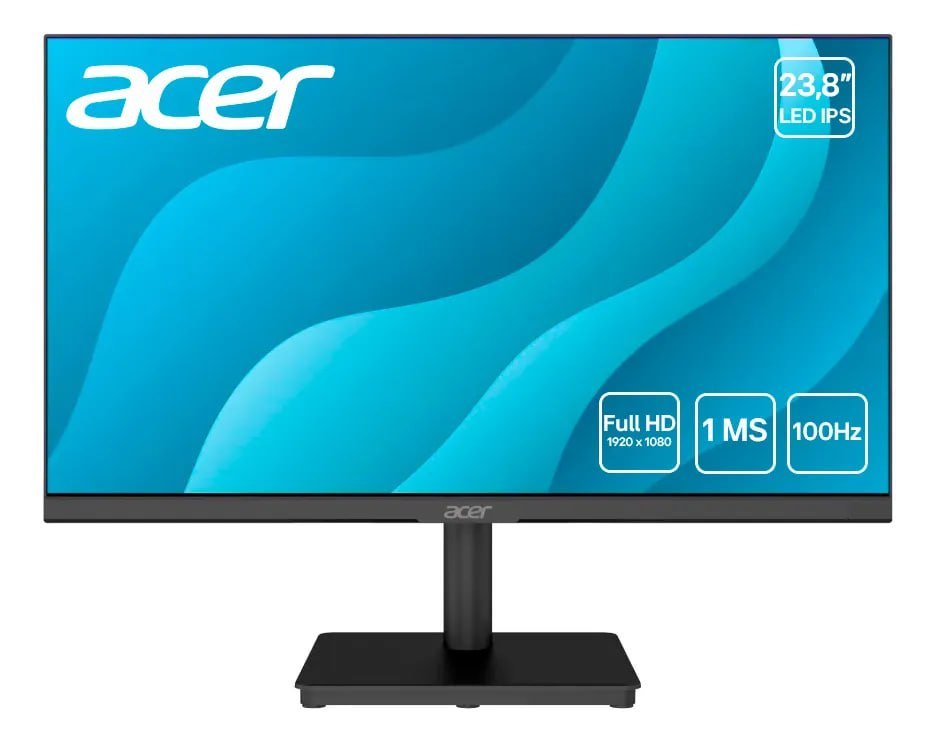 Monitor Acer LED MK241Y Full HD 23,8" Zero Frame 100Hz Preto 🛒