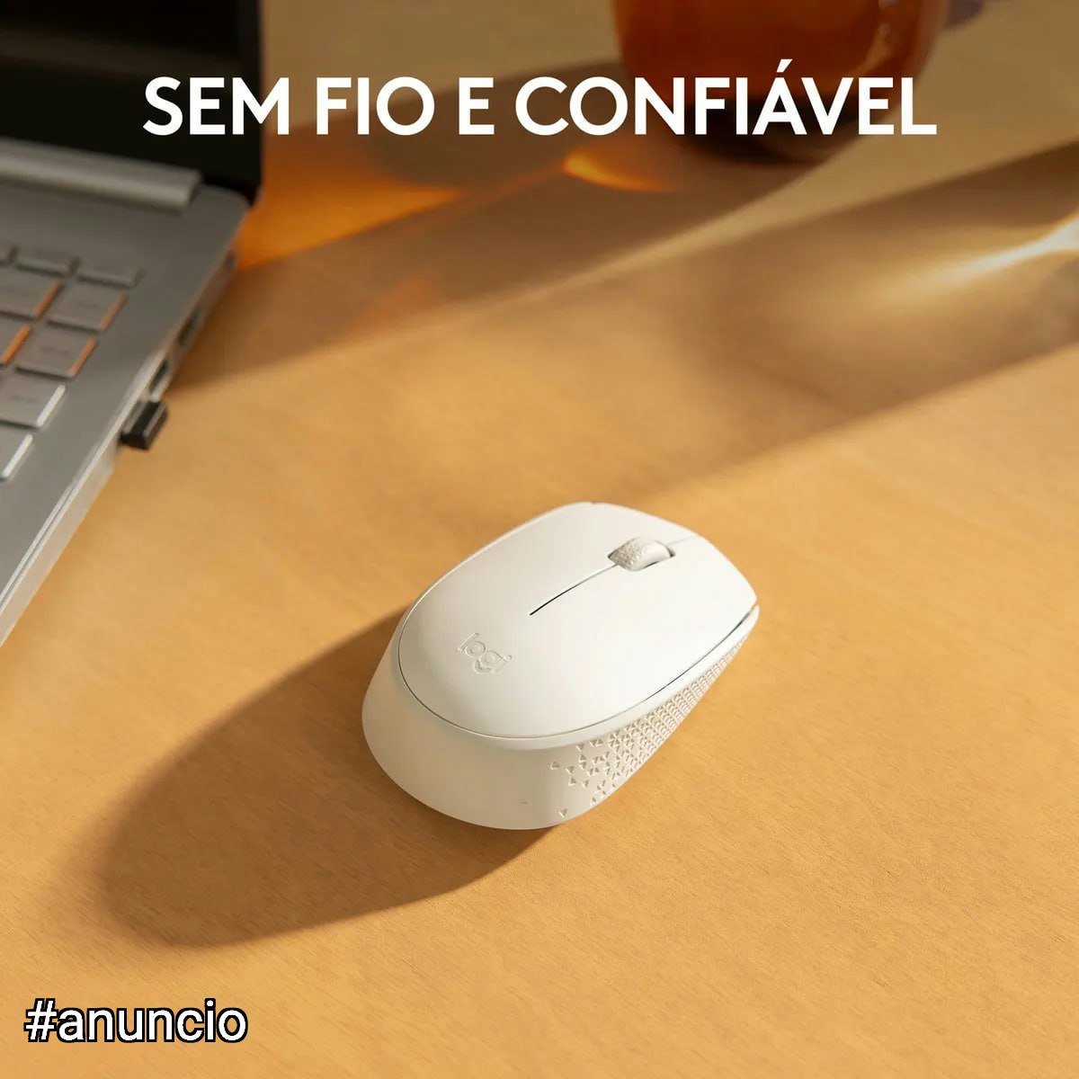 Mouse Sem Fio M170 Com Pilha Branco Logitech 🛒