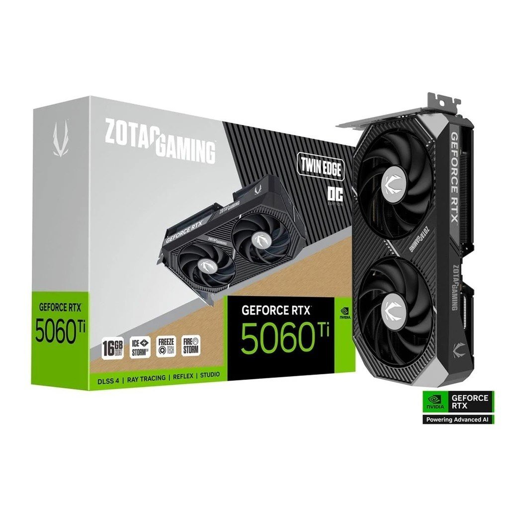 Placa de Vídeo Zotac Gaming Geforce Rtx 5060 Ti 16gb Twin Edge Oc 🛒