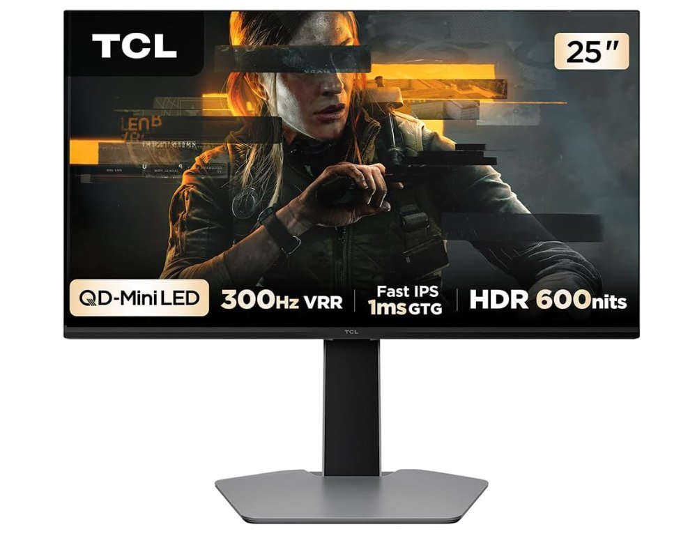 Monitor Gamer TCL 25 Polegadas QLED Mini LED Full HD G64 300Hz 1ms 🛒