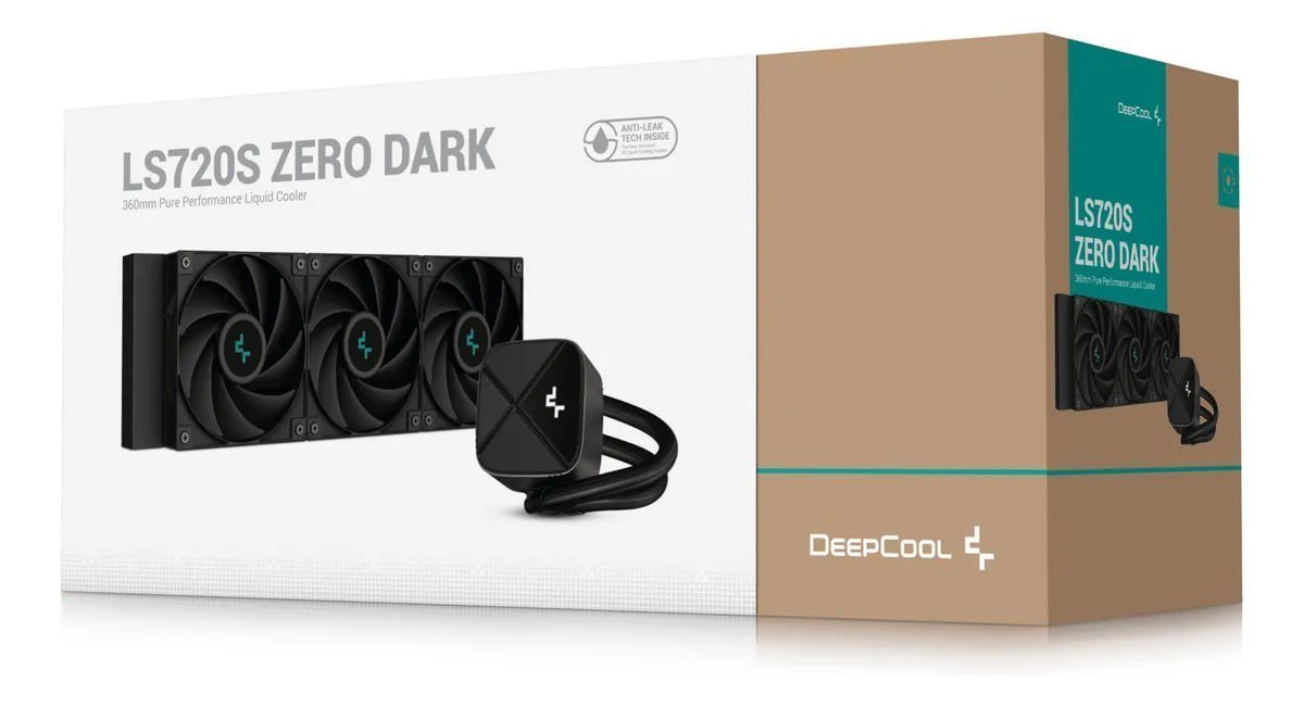 Refrigeração Líquida Led Deepcool Ls720s Zero Dark Bk Sem Rg 🛒