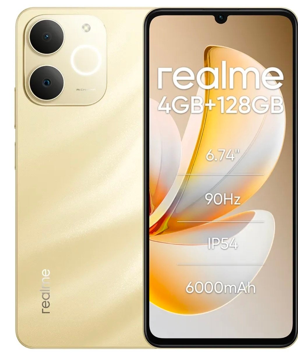 Smartphone Realme Note 70s 128gb 4gb Ram - Dourado 🛒
