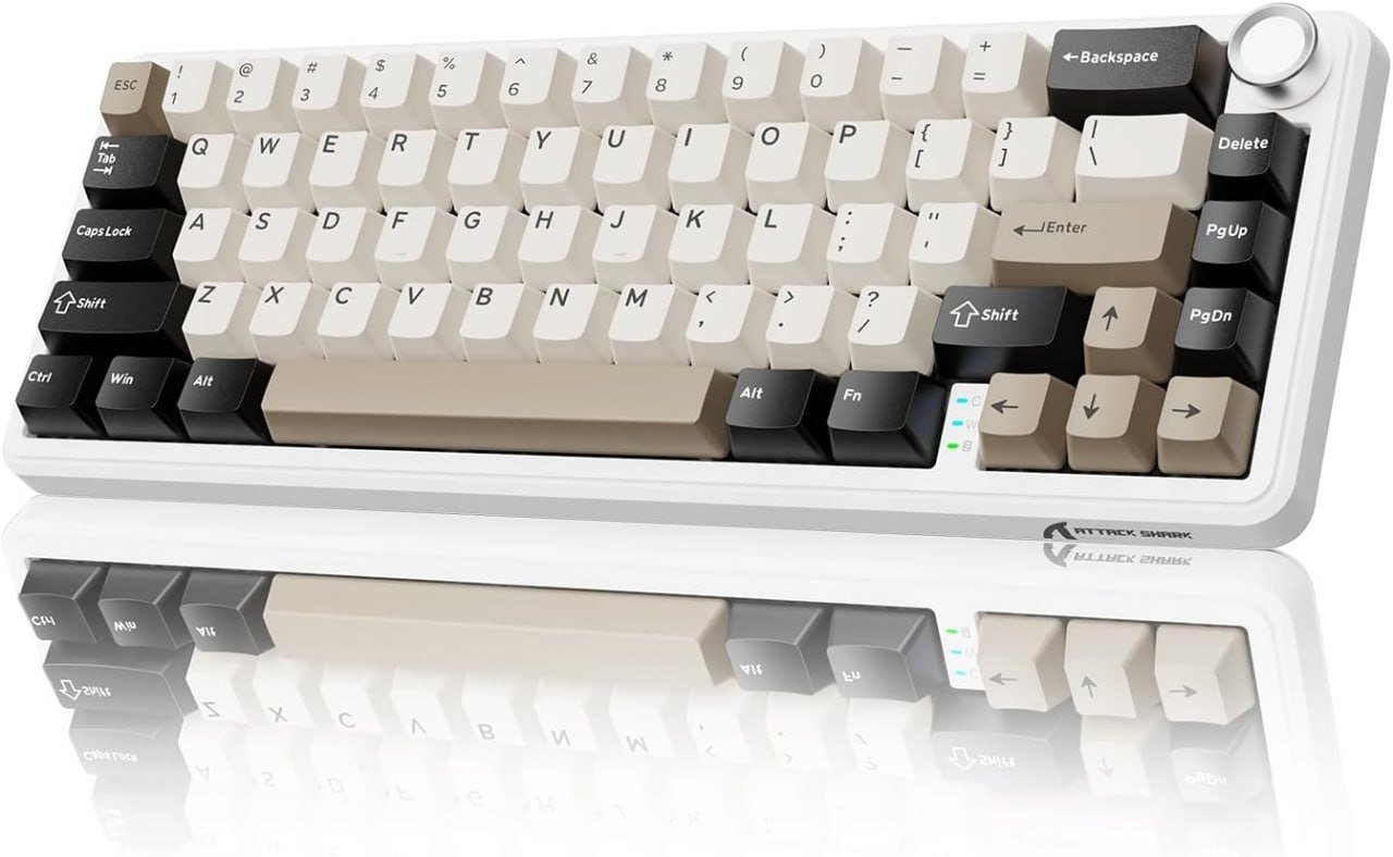 Teclado Mecânico Sem Fio Attack Shark X66 🛒
