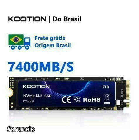SSD KOOTION 1TB 7400MB/S PCI 4.0 GEN 4 🇧🇷 🛒
