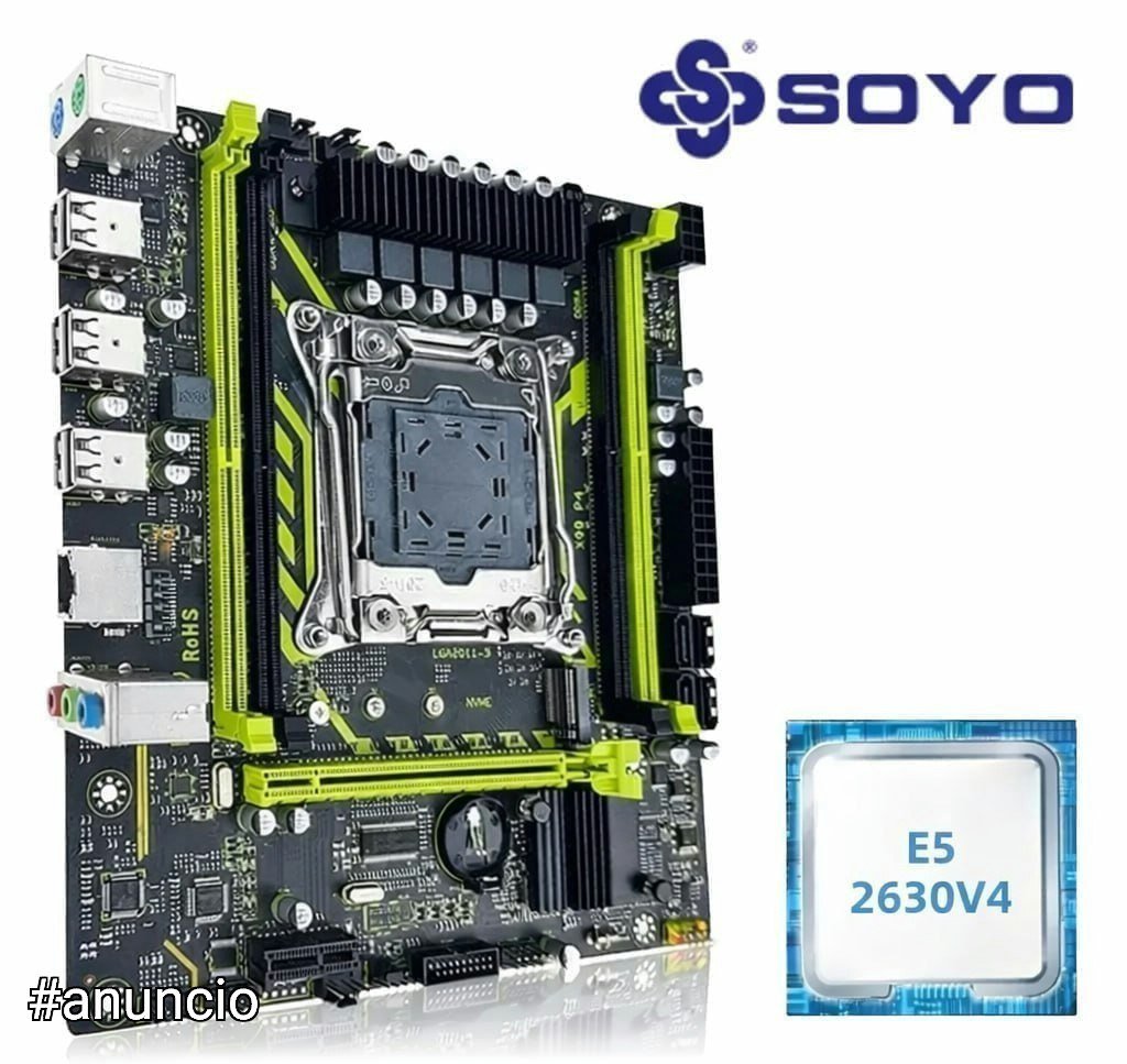 PLACA SOYO SY-X99 D4 + Xeon E5 2630 V4 🛒