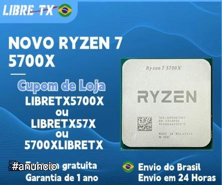 Processador Ryzen 5700x 🛒
