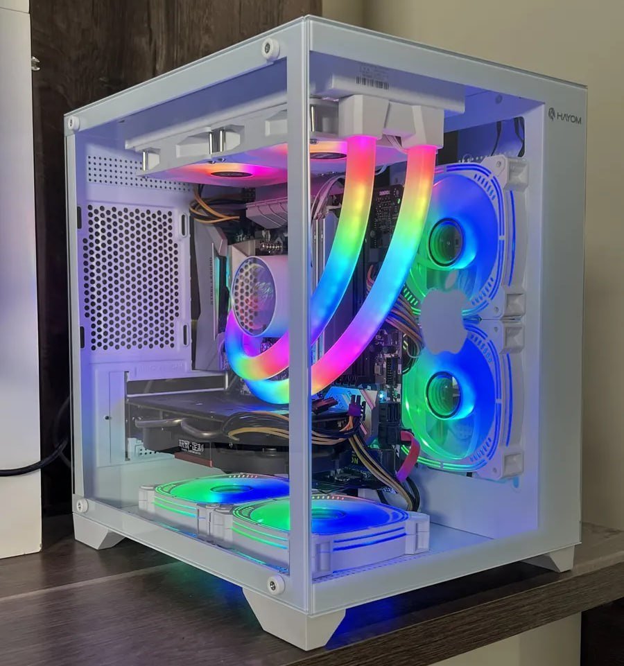Gabinete Hayom Branco Gb1791 4 Fans Rgb Micro-atx Em Vidro 🛒