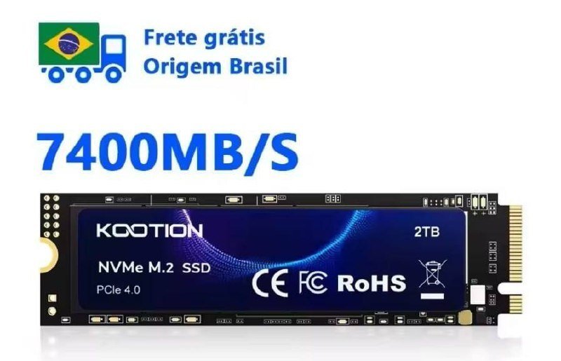 SSD M.2 NVMe Kootion 7400MB/s Gen4 1TB 🛒