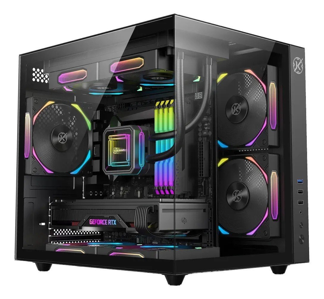 Gabinete Gamer Kalkan Midgard Micro-atx Aquário Preto 🛒
