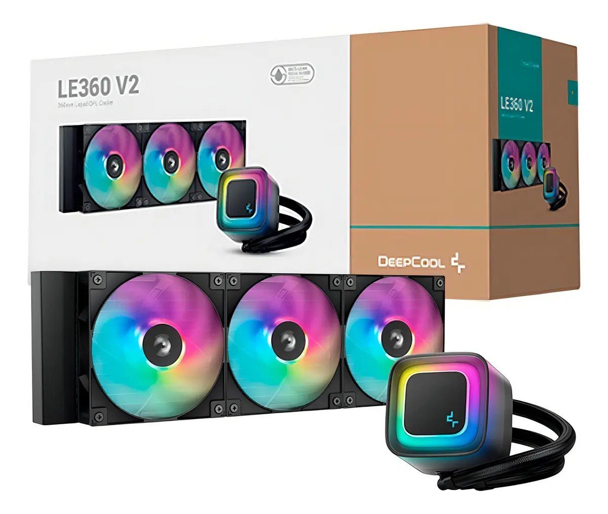 Water Cooler Deepcool Le360 V2 Preto Anti-leak Argb 360mm Argb 🛒