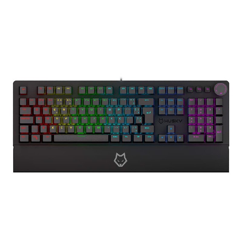 Teclado Mecânico Gamer Husky Anchorage Full Size RGB Switch Gateron EF Brown ABNT2 Preto HTG200PTMA 🛒