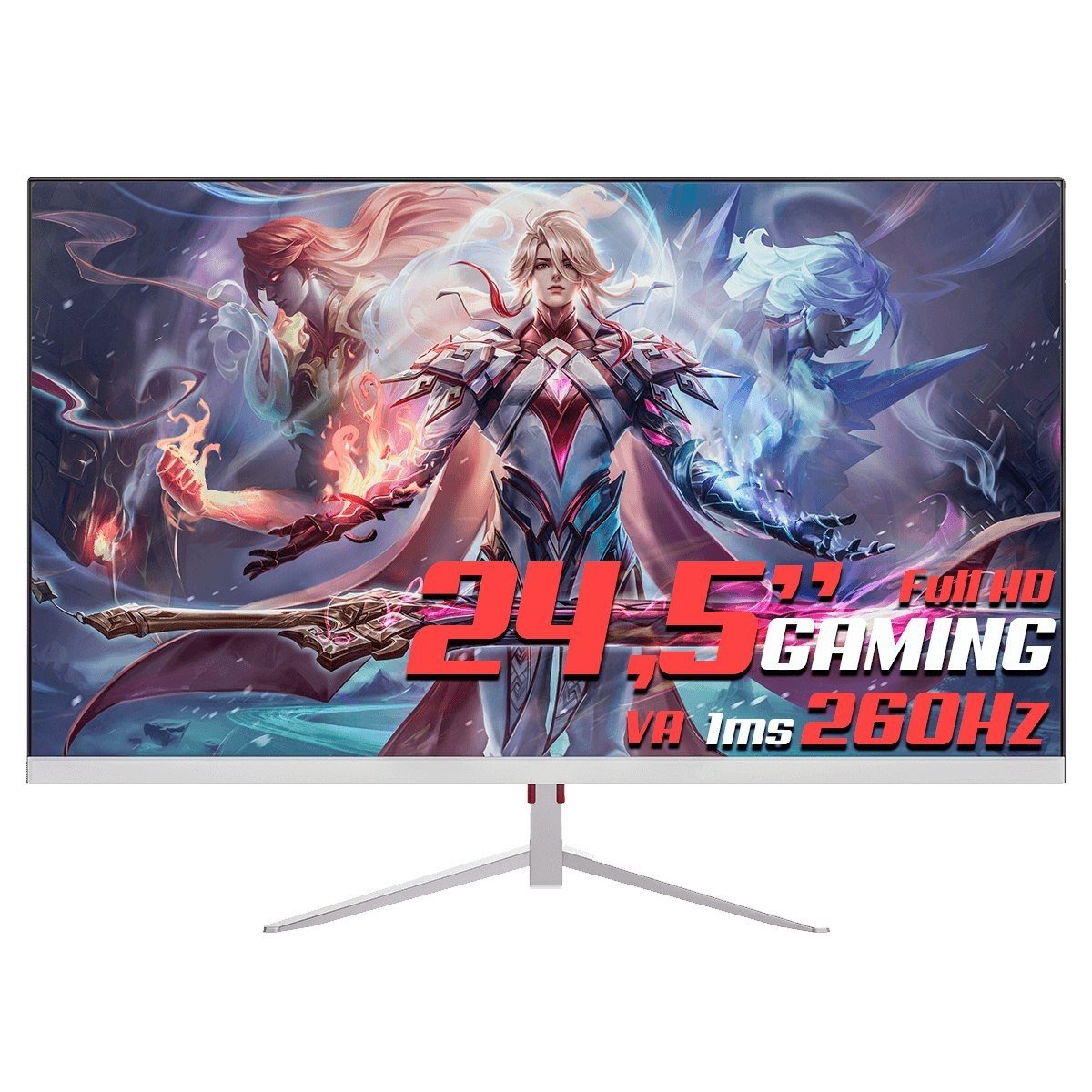 Monitor Gamer Superframe Precision 245 Pol Full Hd Va 1Ms 260Hz Freesyncg Sync Hdmidp Branco Sfpfw 24260 Fhd 🎮