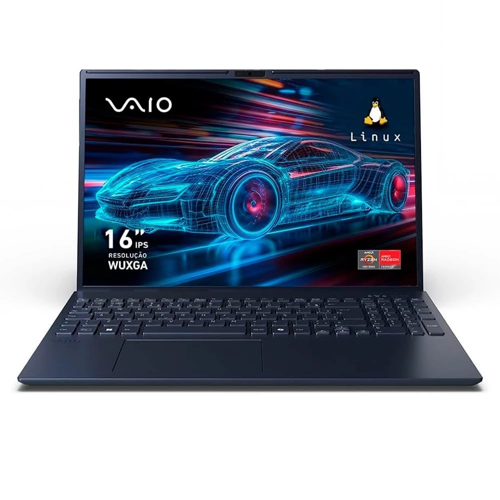 Notebook Vaio FE 16 AMD Ryzen 5-5625U 12gb 512gb Ssd Linux 16" 🛒