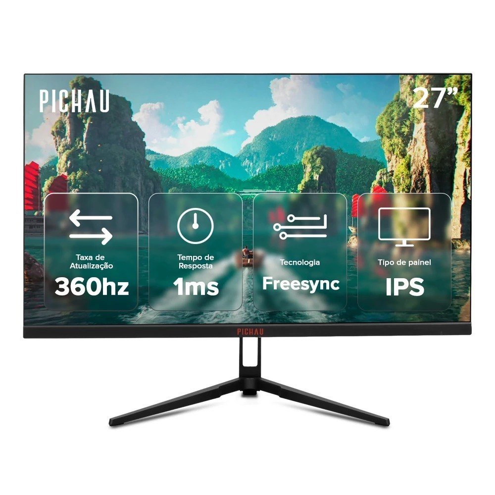 Monitor Gamer Pichau Nexus S362 27 Pol IPS FHD 1ms 360Hz FreeSync HDMI/DP 🛒