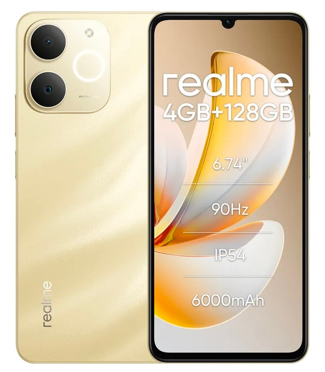 🔥 SMARTPHONE REALME NOTE 70S 128GB 4GB RAM - DOURADO