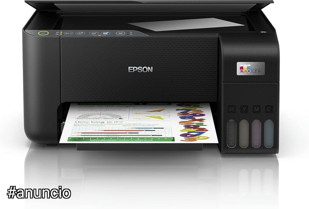 🔥 Epson EcoTank L3250 - Multifuncional, Tanque de Tinta Colorida, Wi-Fi Direct, USB, Bivolt, Preto