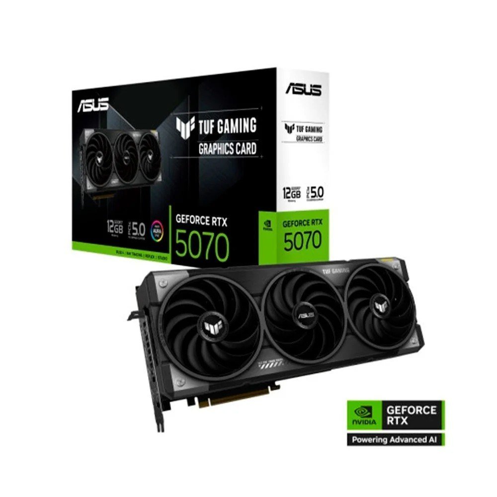 Placa de Vídeo ASUS RTX 5070 TUF Gaming NVIDIA GeForce, Blackwell, 12GB, GDDR7, DLSS4 🛒