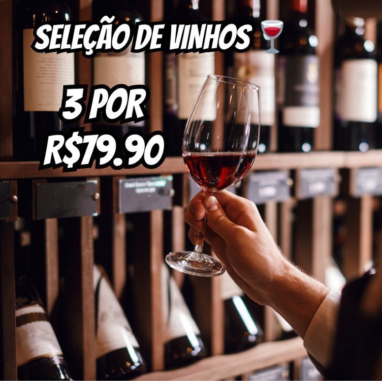🔥 3 vinhos por $79,00 somente pelo app na amazon