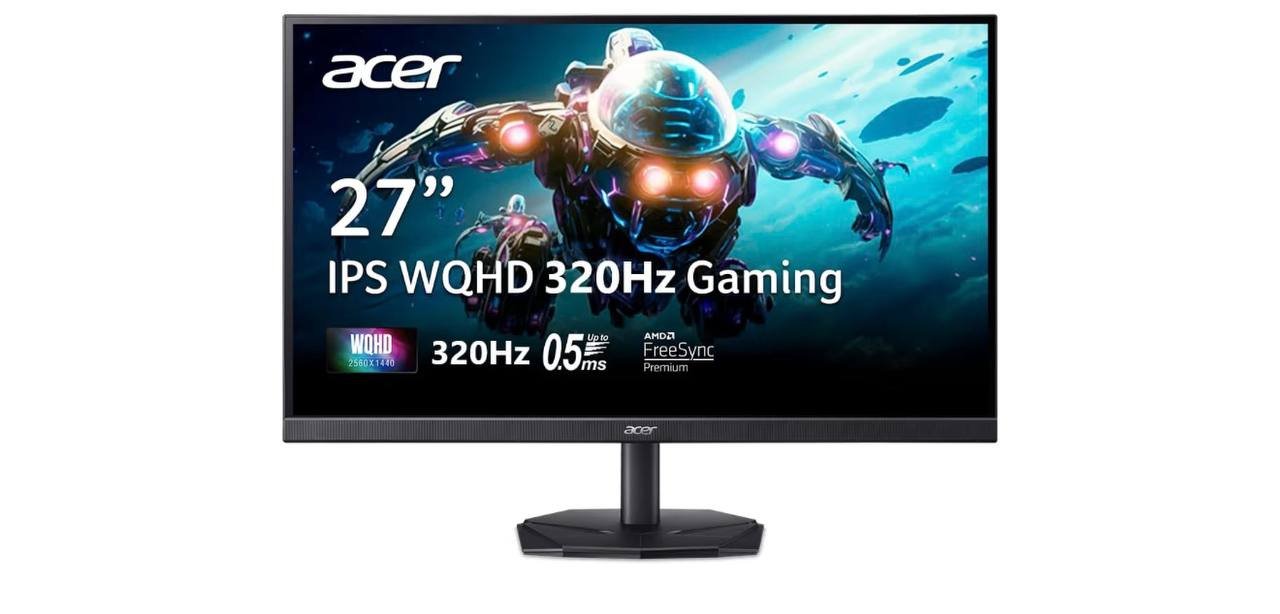 Monitor Gamer Acer Nitro QHD 320hz IPS 0.5ms ZeroFrame 🎮