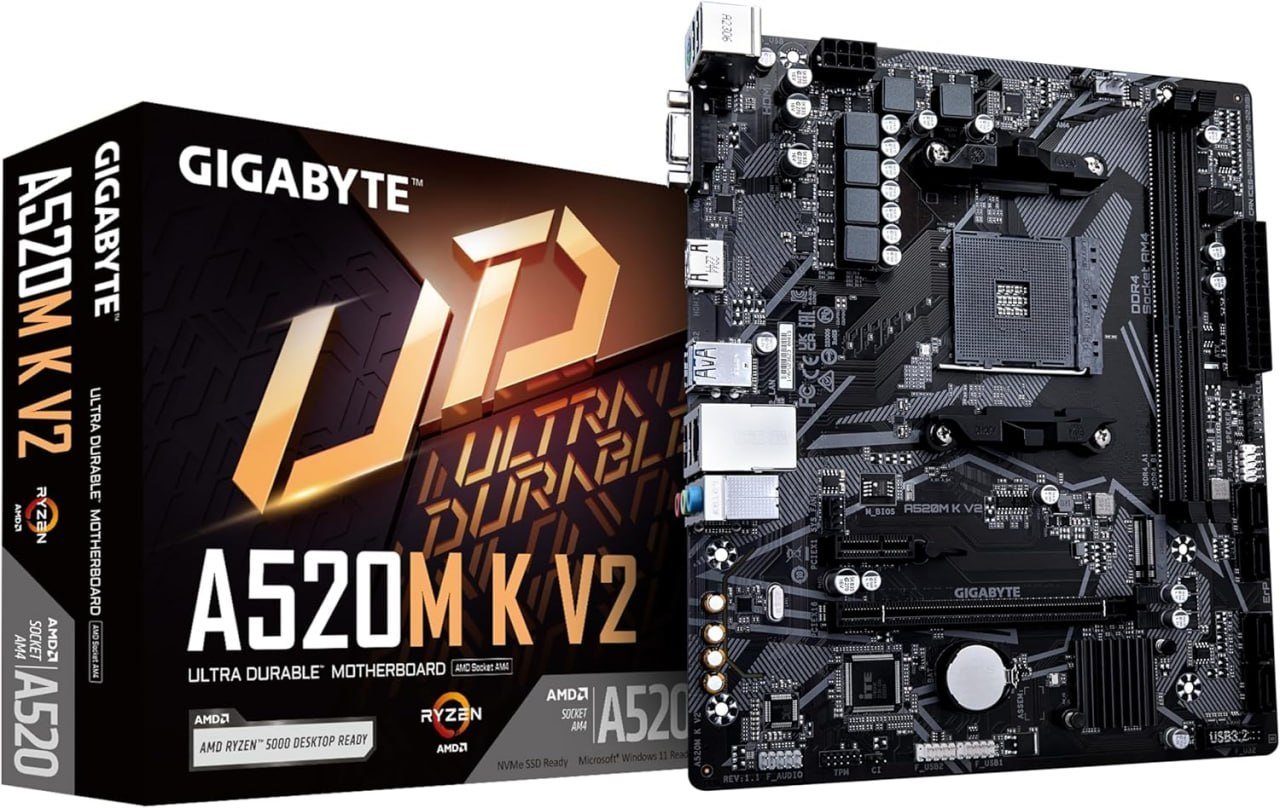 Placa Mãe Gigabyte A520M K V2 🛒