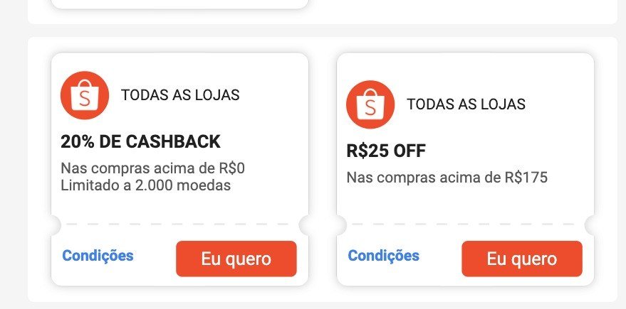 🔥 CUPONS DE DESCONTO SHOPEE