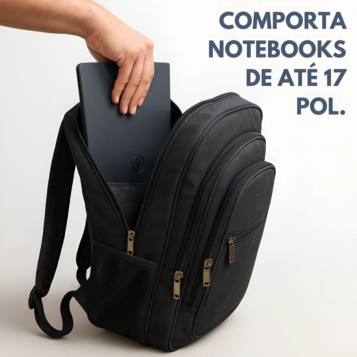 🔥 Mochila Masculina Impermeável Reforçada Aço Escola Notebook